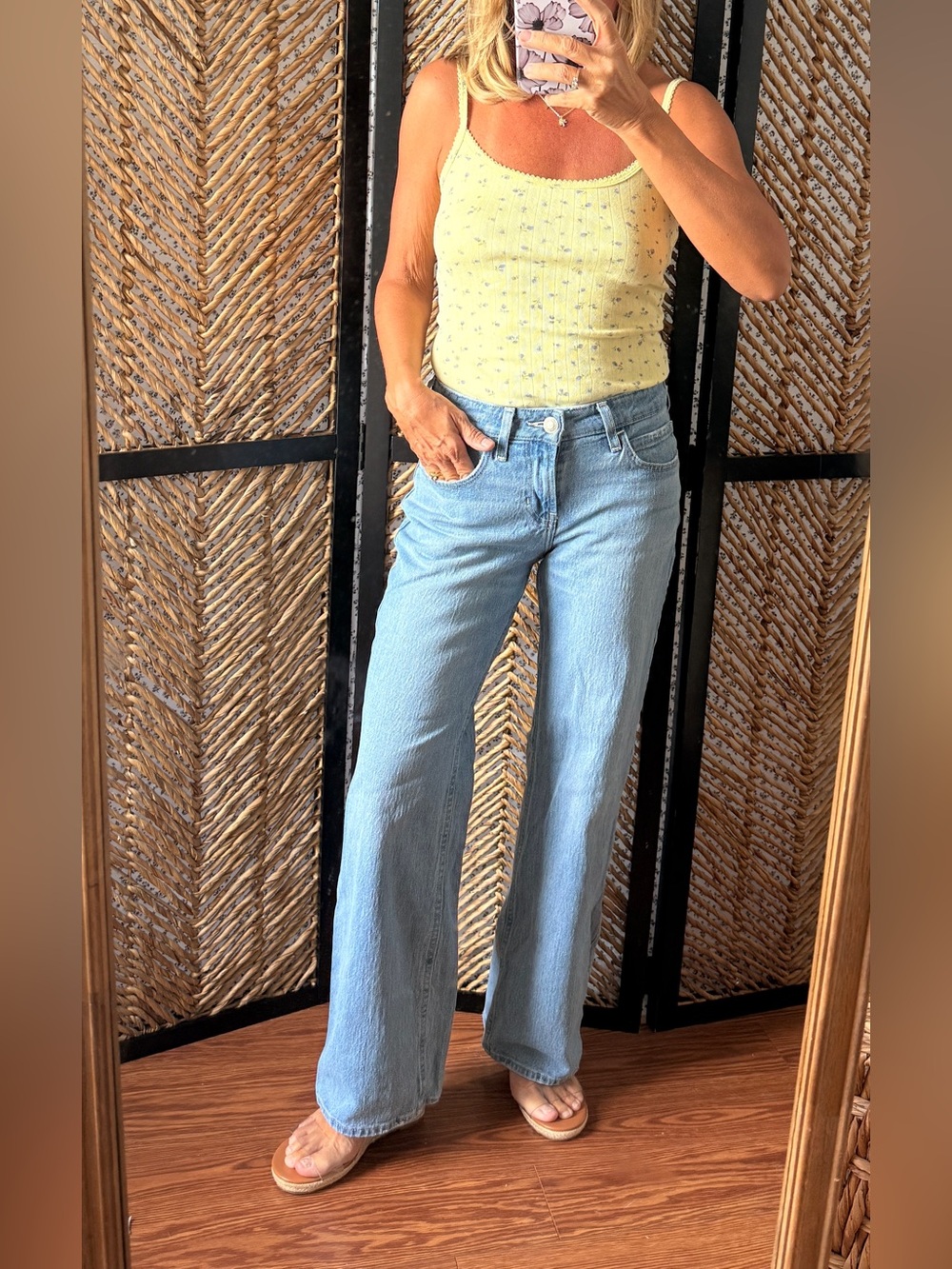 Hollister Light Blue High-Rise Wide-Leg Jeans